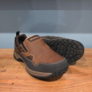 Dunham Mens Cloud Plus Slip On Hiking Shoes Brown Waterproof Leather 7 EEEE WIDE